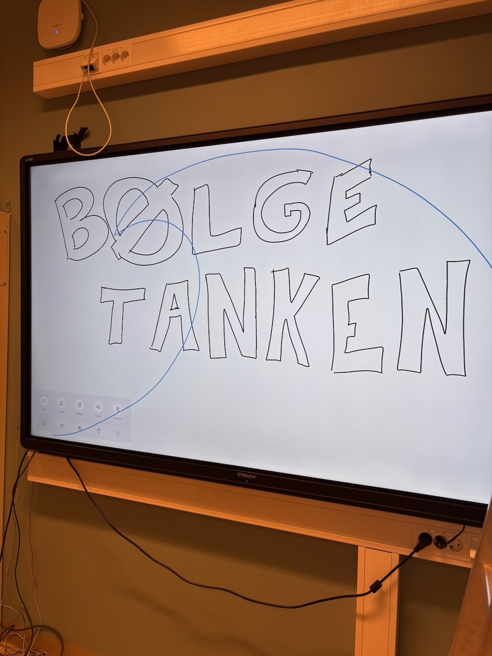 tekst, whiteboard