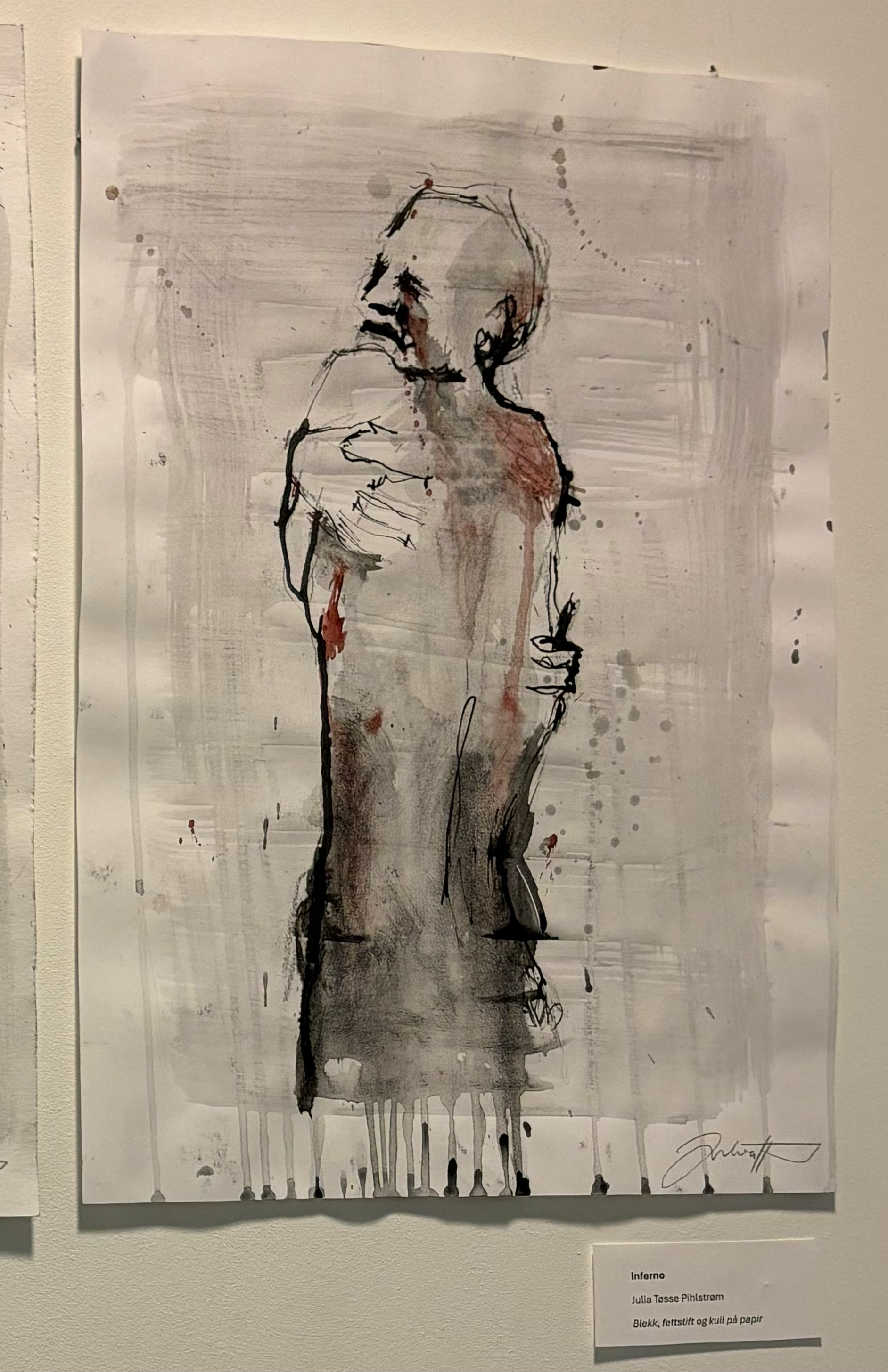 En tegning av en person