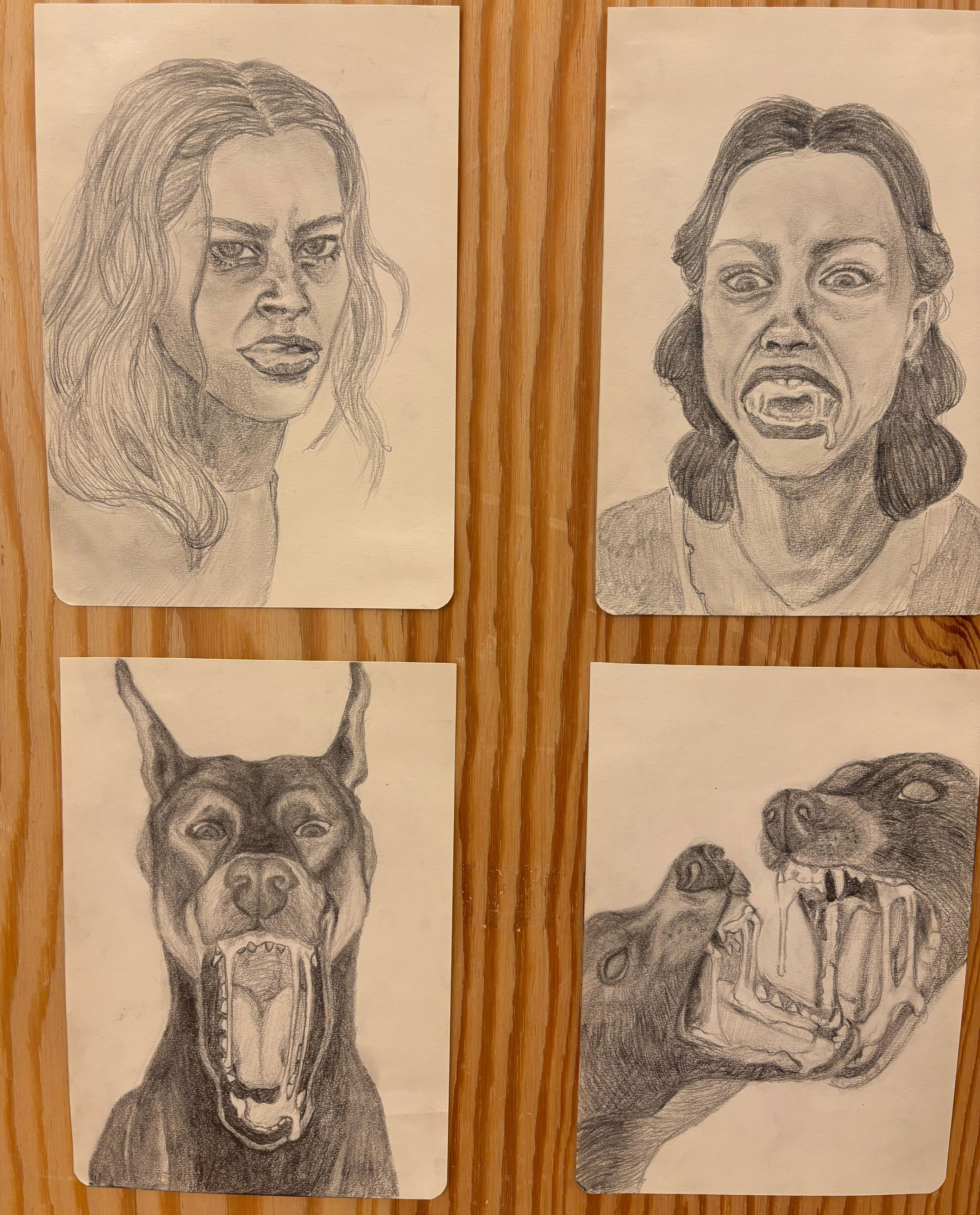 en gruppe tegninger av en person en gruppe tegninger av en person