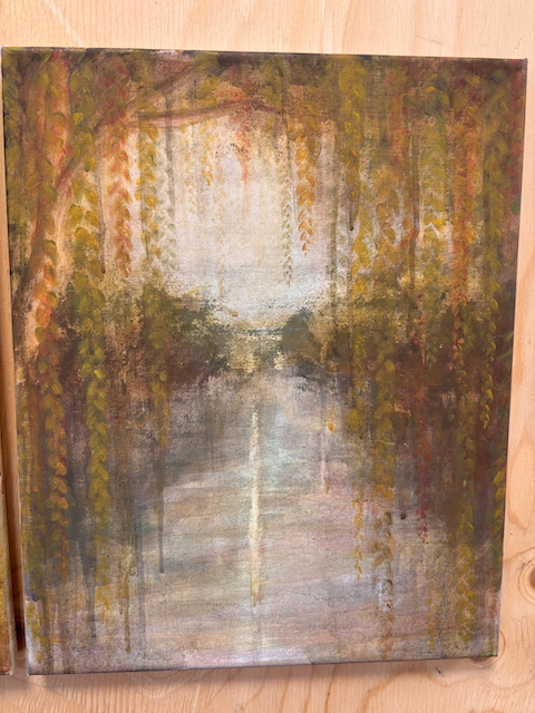 et maleri på en vegg