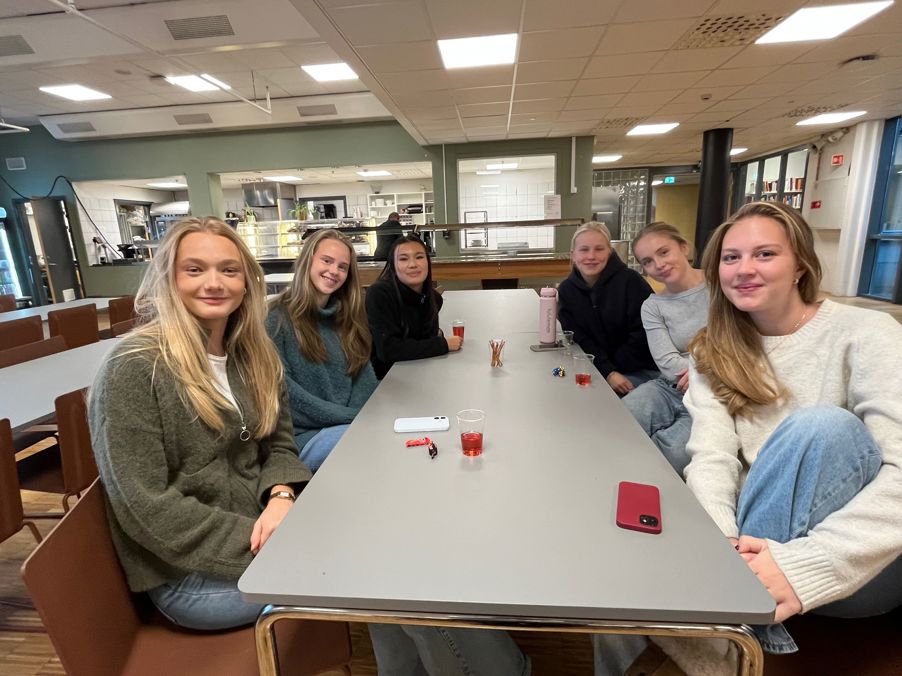 en gruppe mennesker som sitter ved et bord