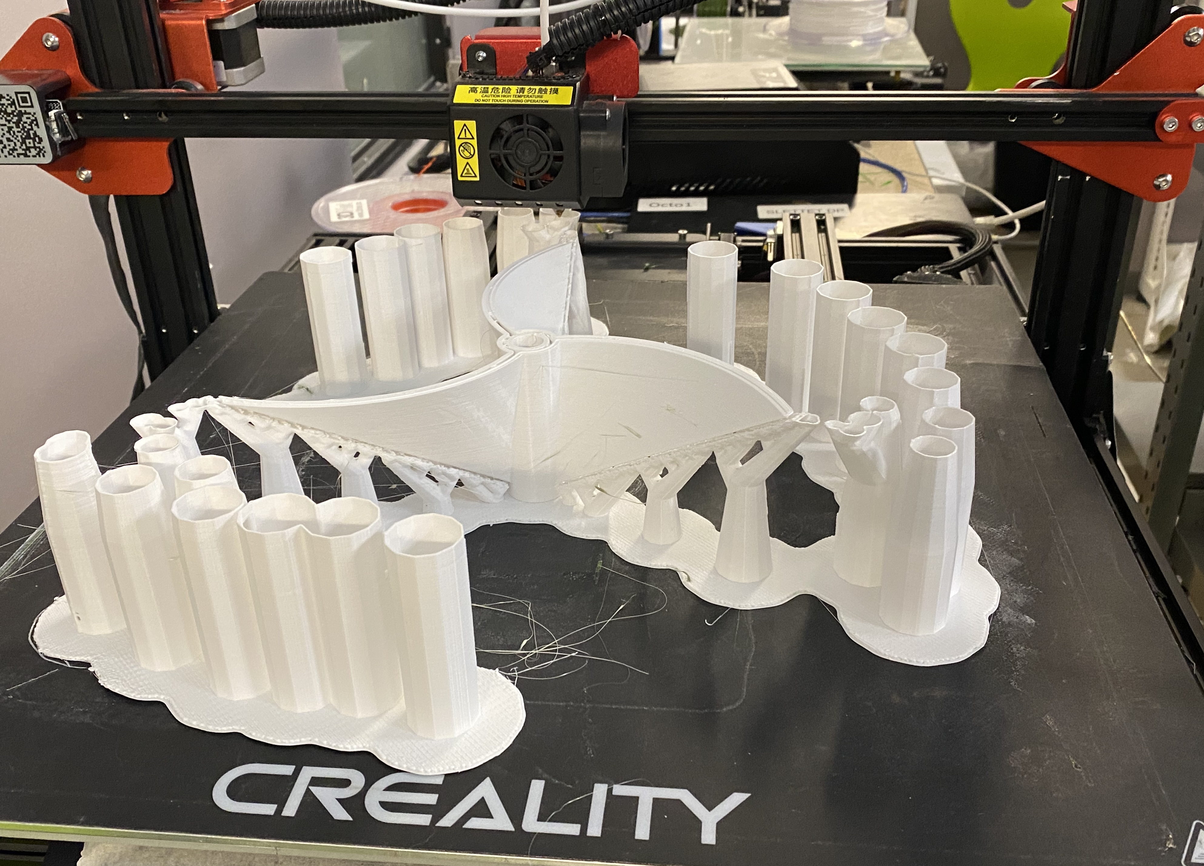 En modell av en bygning